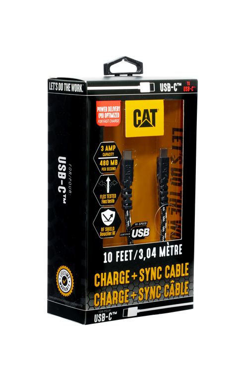 CAT® Certified USB-C to USB-C Power Delivery